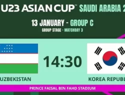 Uzbekistan vs Korea Selatan: Duel Puncak Grup C Piala Asia U23 yang Menentukan Nasib di Babak Gugur