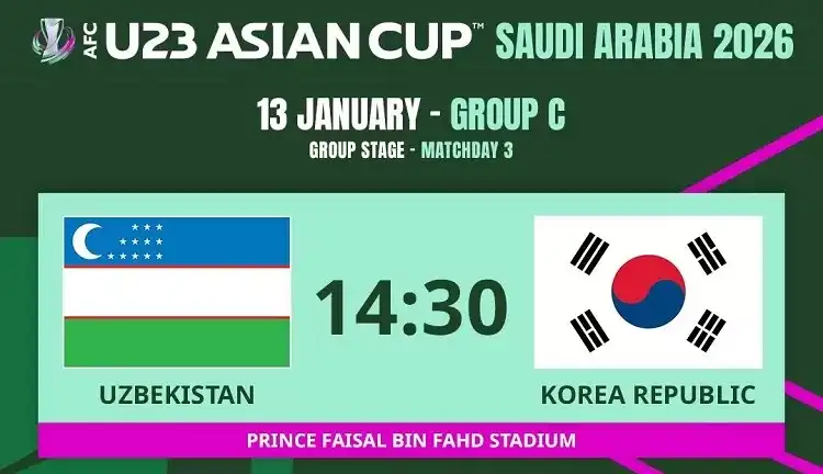 Uzbekistan vs Korea Selatan: Duel Puncak Grup C Piala Asia U23 yang Menentukan Nasib di Babak Gugur