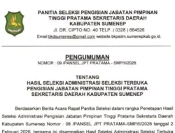 8 Pejabat Sumenep Berebut Kursi Sekda, Ini Daftar Lengkap yang Lolos Fase Pertama  