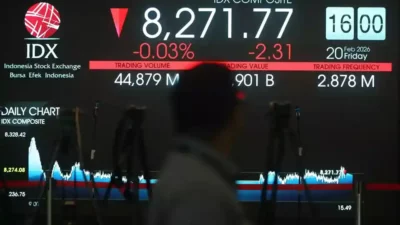 IHSG Anjlok 1,5% Kamis Siang, BUMI dan PTRO Jadi Korban Tekanan Jual Terberat