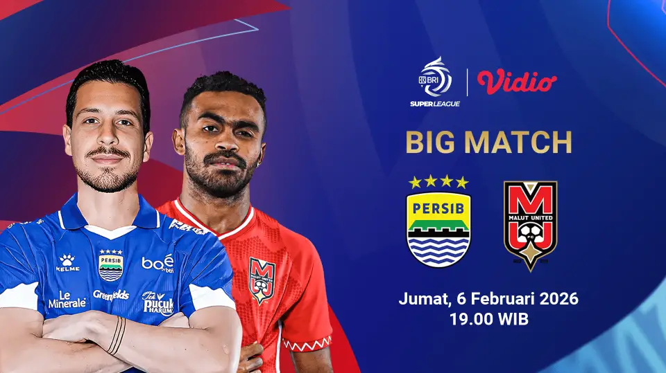 Persib Bandung Siap Balas Dendam, Duel Sengit Lawan Malut United Live di Vidio Malam Ini