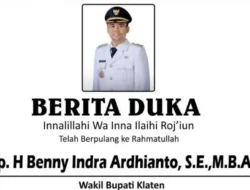 Wakil Bupati Klaten Benny Indra Ardhianto Meninggal Dunia di Usia 33 Tahun, Sempat Dirawat di RS Kariadi