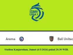 Arema FC vs Bali United: Duel Panas Papan Tengah Liga 1 di Kanjuruhan, 6 Maret 2026