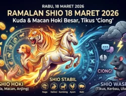 Ramalan Shio 18 Maret 2026: Shio Kuda dan Macan Paling Hoki, Tikus Harus Waspada ‘Ciong’!