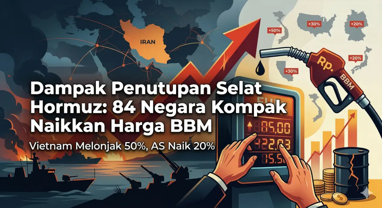 Dampak Penutupan Selat Hormuz: 84 Negara Kompak Naikkan Harga BBM
