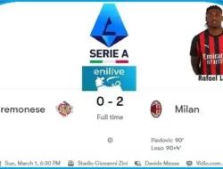 Drama 5 Menit Akhir! Gol Pavlovic & Leao Bawa AC Milan Tundukkan Cremonese 2-0