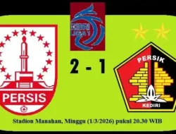Drama Menit Akhir! Gol Roman Paparyga Bawa Persis Solo Tundukkan Persik Kediri di Manahan