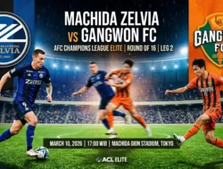Duel Hidup Mati! Prediksi Machida Zelvia vs Gangwon FC di Leg 2 16 Besar ACL Elite 2026