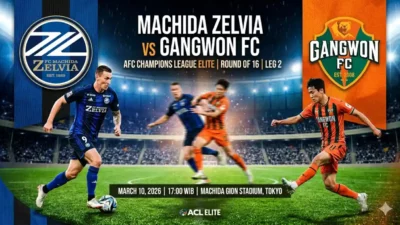 Duel Hidup Mati! Prediksi Machida Zelvia vs Gangwon FC di Leg 2 16 Besar ACL Elite 2026
