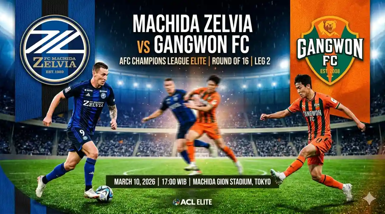 Duel Hidup Mati! Prediksi Machida Zelvia vs Gangwon FC di Leg 2 16 Besar ACL Elite 2026