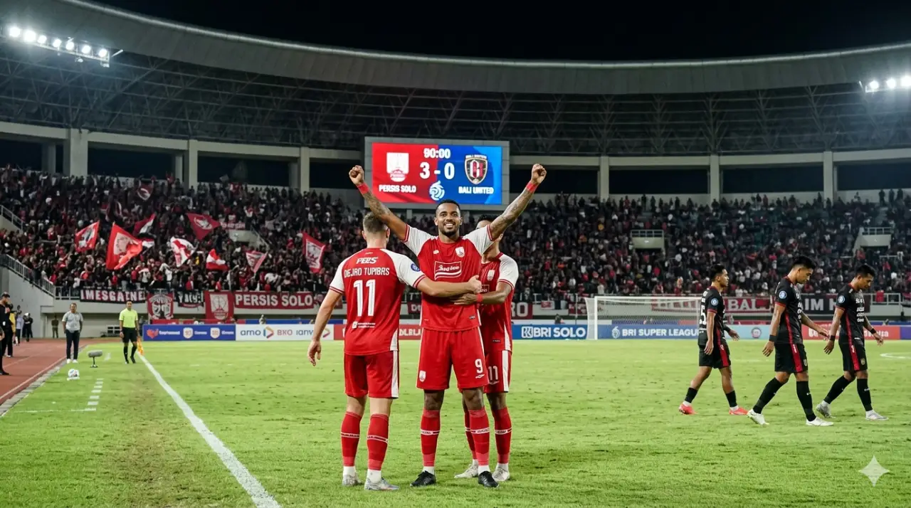 Hancurkan Bali United 3-0, Persis Solo Mengamuk di Stadion Manahan!