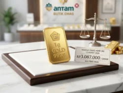 Harga Emas Antam Naik 12 Maret 2026 Tembus Rp3 Juta, Rekor Tertinggi Sepanjang Masa!