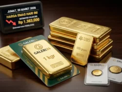 Harga Emas Pegadaian Hari Ini 20 Maret 2026 Turun Tajam Usai Tembus Rekor Rp 3 Juta