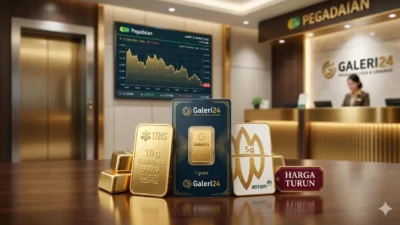 Harga Emas Pegadaian Hari Ini 27 Maret 2026: UBS dan Galeri24 Kompak Turun