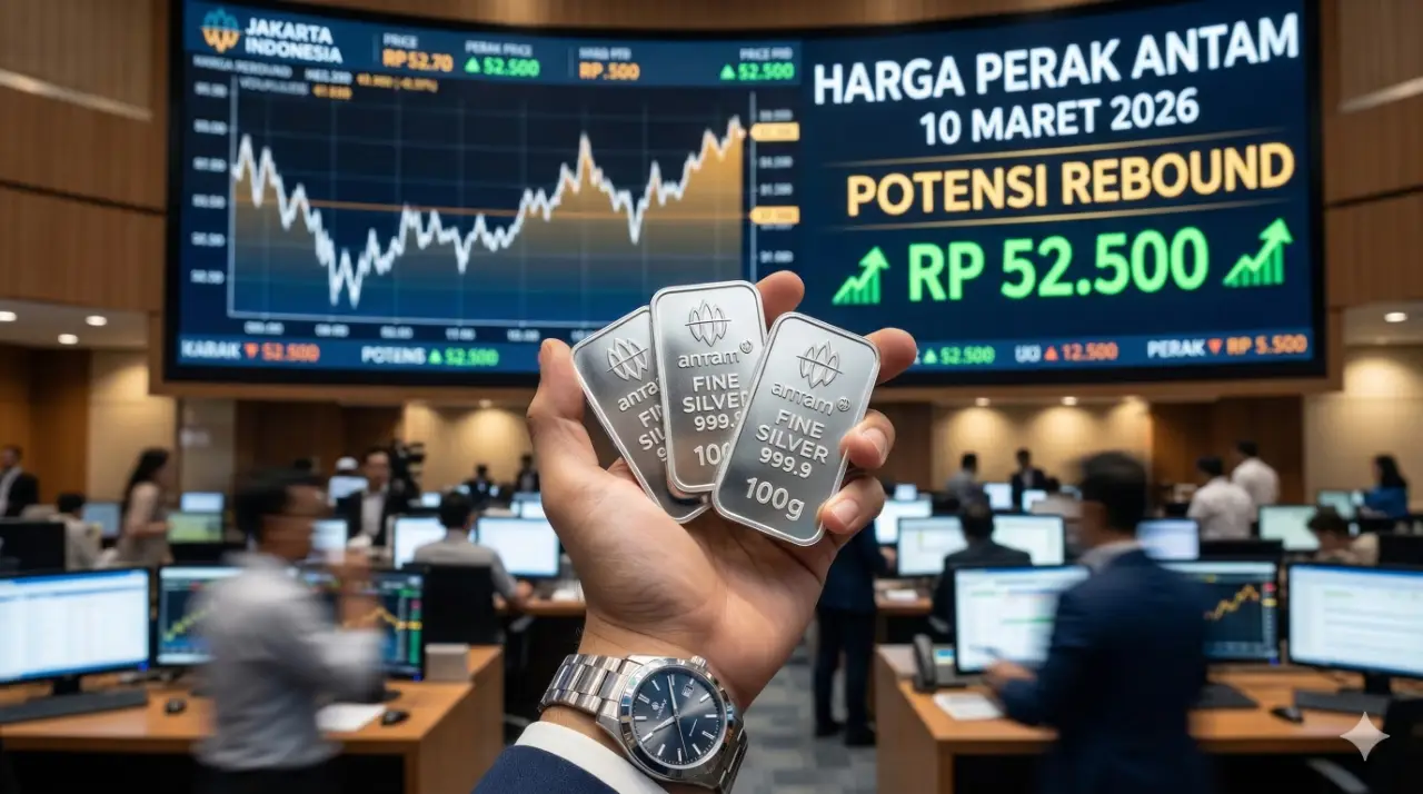 Harga Perak Hari Ini 10 Maret 2026: Peluang Rebound Saat Rupiah Terpuruk, Waktunya Borong?
