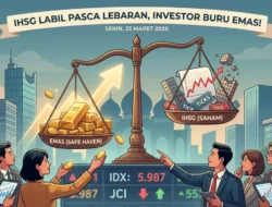 IHSG Labil Pasca Lebaran, Pengamat: Investor Mulai Buru Emas Sebagai Safe Haven