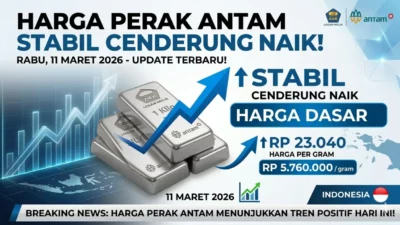 Investasi Perak Antam Stabil! Cek Rincian Harga Terbaru Per 11 Maret 202