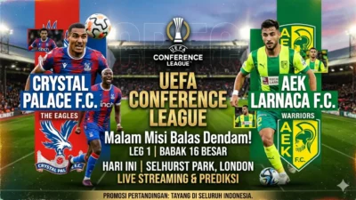 Misi Balas Dendam Crystal Palace! Link Live Streaming & Prediksi Palace vs AEK Larnaca Malam Ini