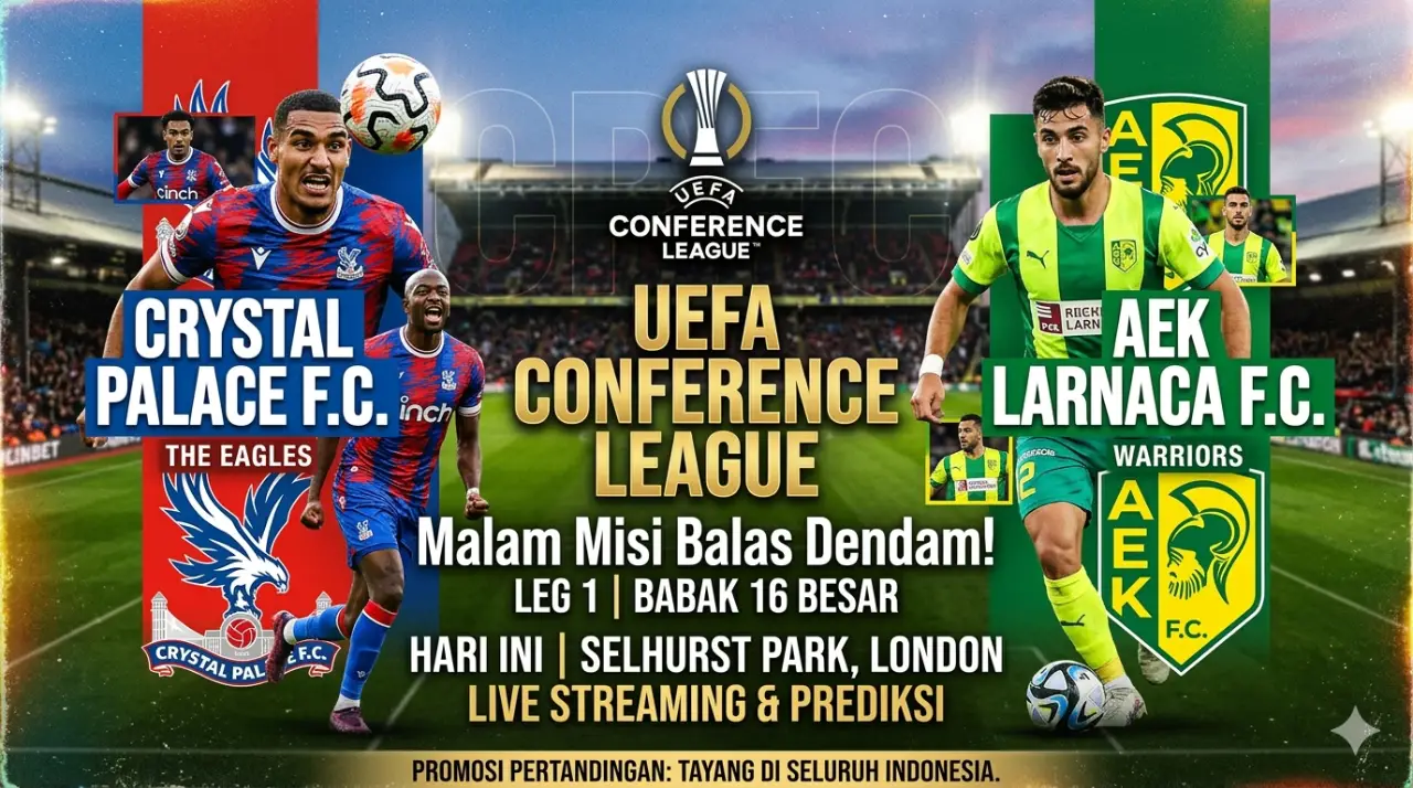 Misi Balas Dendam Crystal Palace! Link Live Streaming & Prediksi Palace vs AEK Larnaca Malam Ini