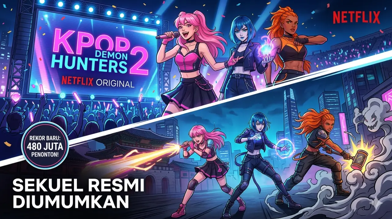 Pecahkan Rekor 480 Juta Penonton, Netflix Resmi Garap Sekuel ‘KPop Demon Hunters’!