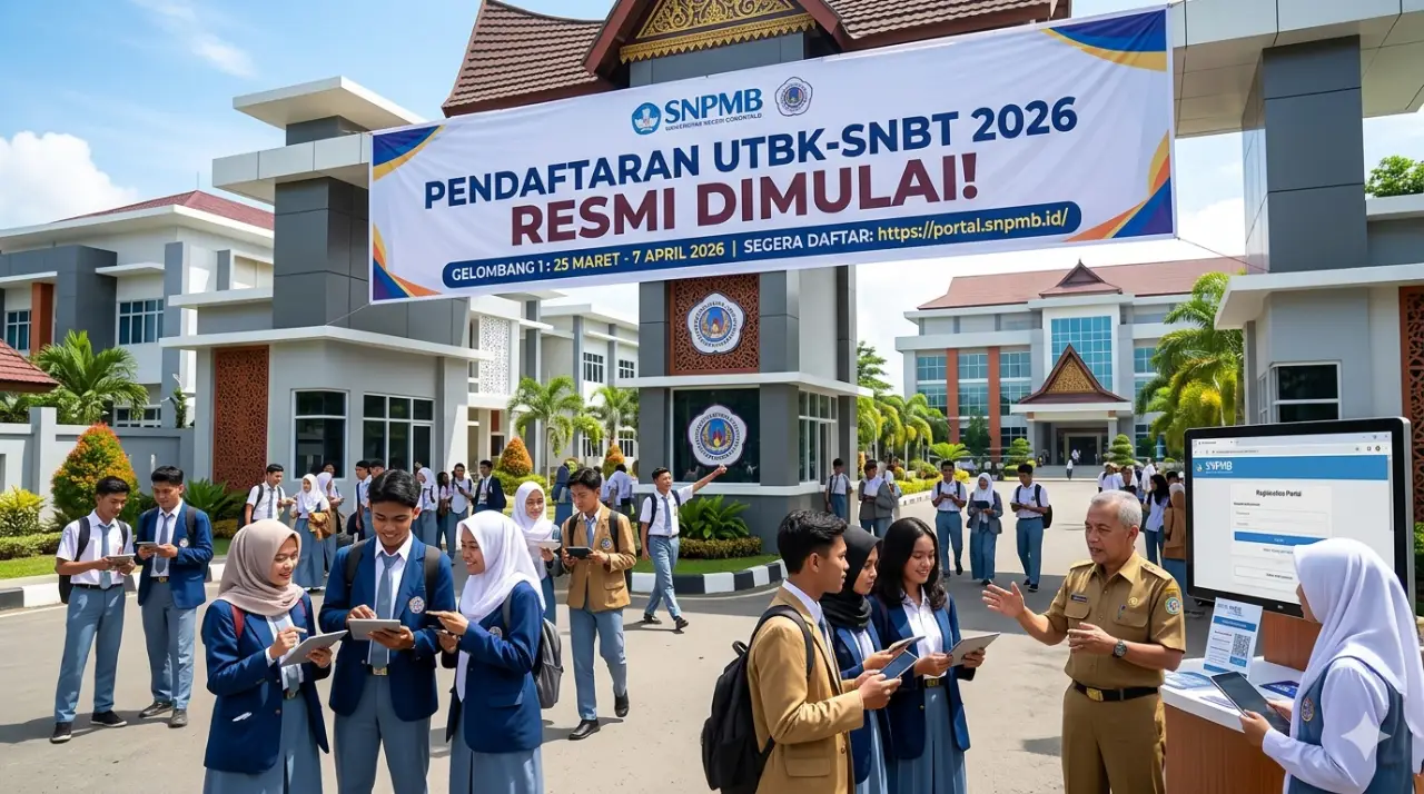 Pendaftaran UTBK-SNBT 2026 resmi dibuka hingga 7 April. Segera daftar di portal SNPMB dan persiapkan diri untuk ujian pada 21 April mendatang