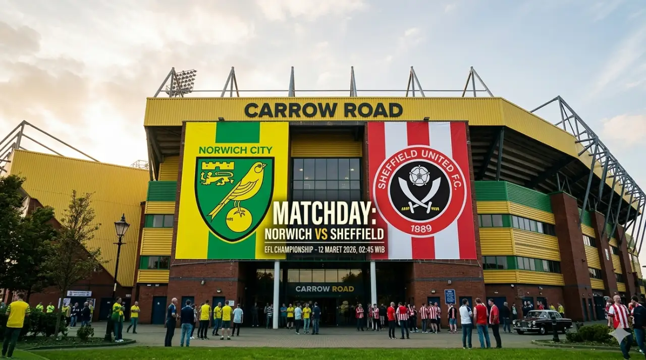 Prediksi Norwich City vs Sheffield United: Duel Sengit Berebut Takhta Papan Atas Championship