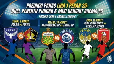 Prediksi Panas Liga 1 Pekan 25: Duel Penentu Puncak Klasemen dan Misi Bangkit Arema FC