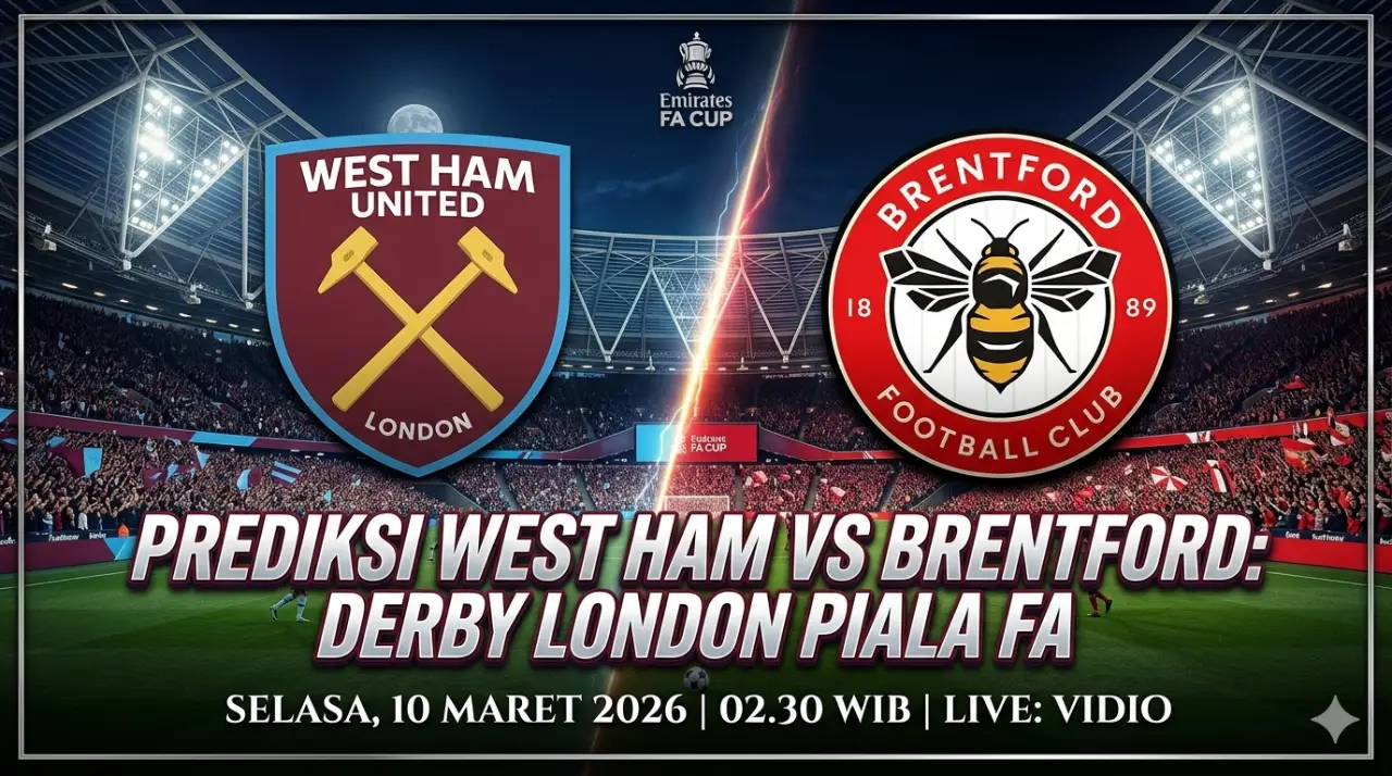 Prediksi West Ham vs Brentford di Piala FA 2026: Derby London Perebutkan Tiket Perempat Final