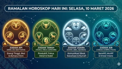 Ramalan Horoskop 10 Maret 2026: Zodiak Air Banjir Intuisi, Zodiak Tanah Paling Produktif