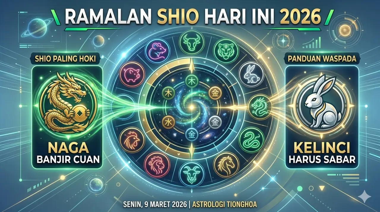 Ramalan Shio 9 Maret 2026: Shio Naga Banjir Cuan, Shio Kelinci Harus Ekstra Sabar