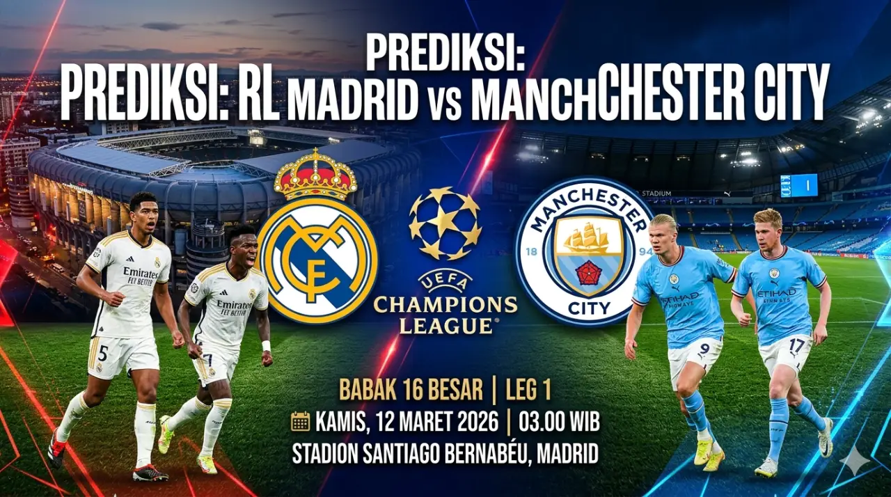 Real Madrid vs Man City Malam Ini: Jadwal, Prediksi Skor, dan Analisis Duel Takdir di UCL!