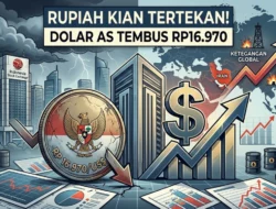 Rupiah Kian Tertekan! Dolar AS Tembus Rp16.970 Akibat Ketegangan Global