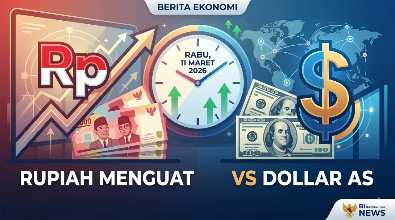 Rupiah Menguat Tipis Terhadap Dollar AS Hari Ini, 11 Maret 2026: Cek Kurs Terbaru!