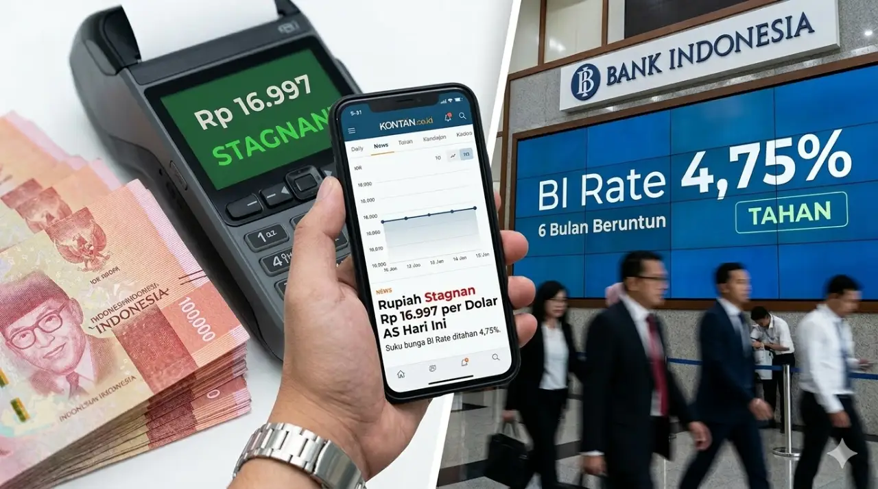 Rupiah Tertahan di Rp16.997, BI Nekat Tahan Suku Bunga 6 Bulan Berturut-turut!