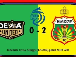 Sidibé Pamer Kelas! Bhayangkara Tundukkan Dewa United 2-0 di Indomilk Arena