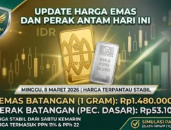 Update Harga Emas dan Perak Antam Hari Ini: Terpantau Stabil di Akhir Pekan