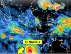 Waspada! Siklon Tropis Narelle Menguat ke Kategori 4, BMKG Terbitkan Peringatan Dini untuk Pulau Jawa