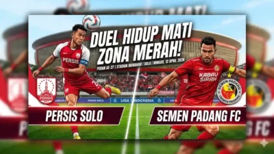 Duel Hidup Mati Zona Merah: Persis Solo Jamu Semen Padang di Manahan Sore Ini!
