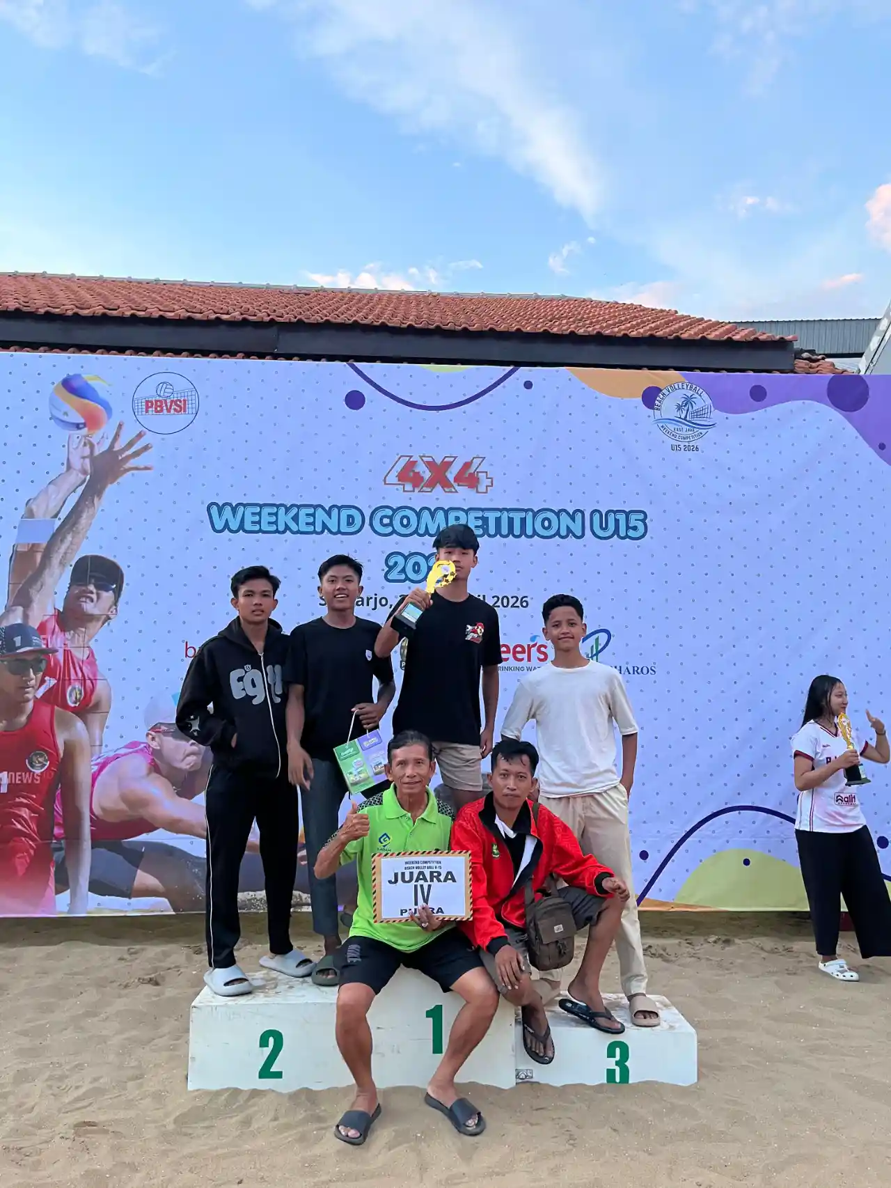 Gebrakan Atlet Muda Sumenep! Tim Putra Voli Pantai U-15 Raih Posisi 4 Besar di Sidoarjo