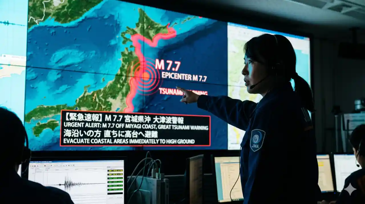Jepang Siaga Satu! Gempa M 7,7 Guncang Iwate, Warga Diperingatkan Potensi Megathrust Susulan
