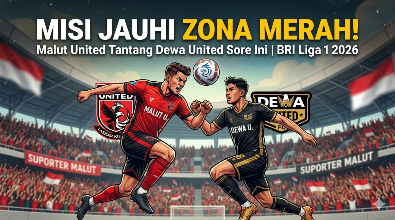 Malut United Tantang Dewa United Sore Ini: Misi Jauhi Zona Merah Liga 1!