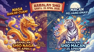 Ramalan Shio Sabtu 25 April 2026: Naga Banjir Cuan, Macan Temukan Peluang Emas!