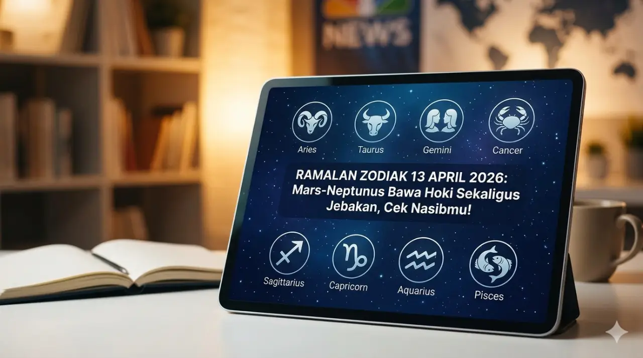 Ramalan Zodiak 13 April 2026: Mars-Neptunus Bawa Hoki Sekaligus Jebakan, Cek Nasibmu!