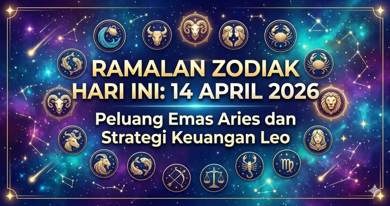 Ramalan Zodiak 14 April 2026: Peluang Emas Aries dan Strategi Keuangan Leo Hari Ini