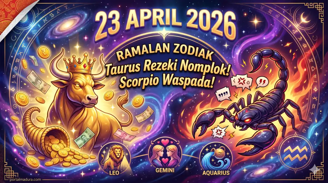 Ramalan Zodiak 23 April 2026: Taurus Jemput Rezeki Nomplok, Scorpio Waspada Konflik Mulut!