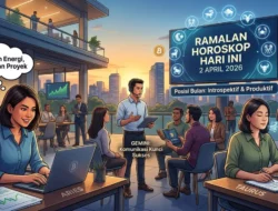 Ramalan Zodiak Hari Ini 2 April 2026: Leo Penuh Karisma, Peluang Cuan Tak Terduga bagi Pisces!