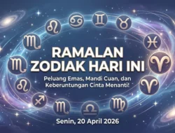 Ramalan Zodiak Hari Ini 20 April 2026: Scorpio Mandi Cuan, Taurus Makin Romantis!