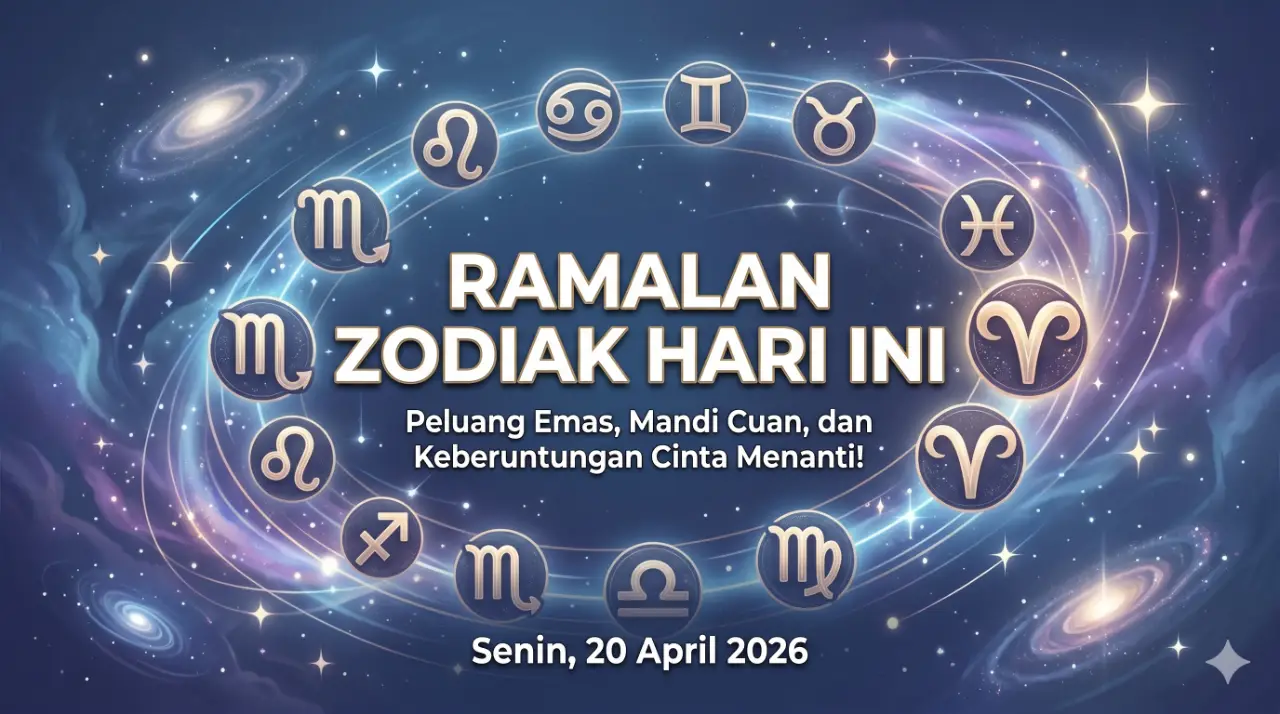 Ramalan Zodiak Hari Ini 20 April 2026: Scorpio Mandi Cuan, Taurus Makin Romantis!