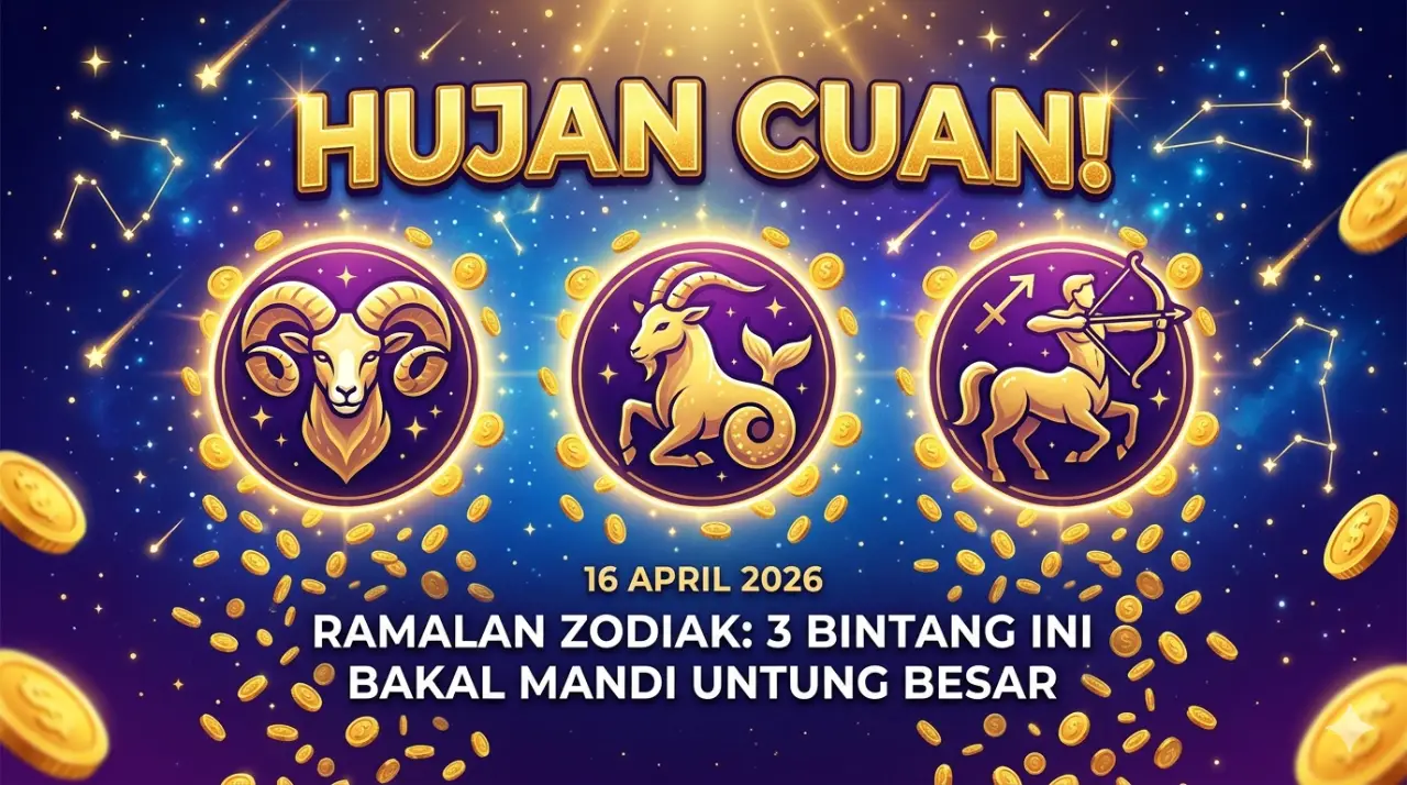 Hujan Cuan! Ramalan Zodiak 16 April 2026: 3 Bintang Ini Bakal Mandi Untung Besar