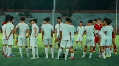 Timnas U-17 Indonesia Tertinggal dari Malaysia di Babak Pertama